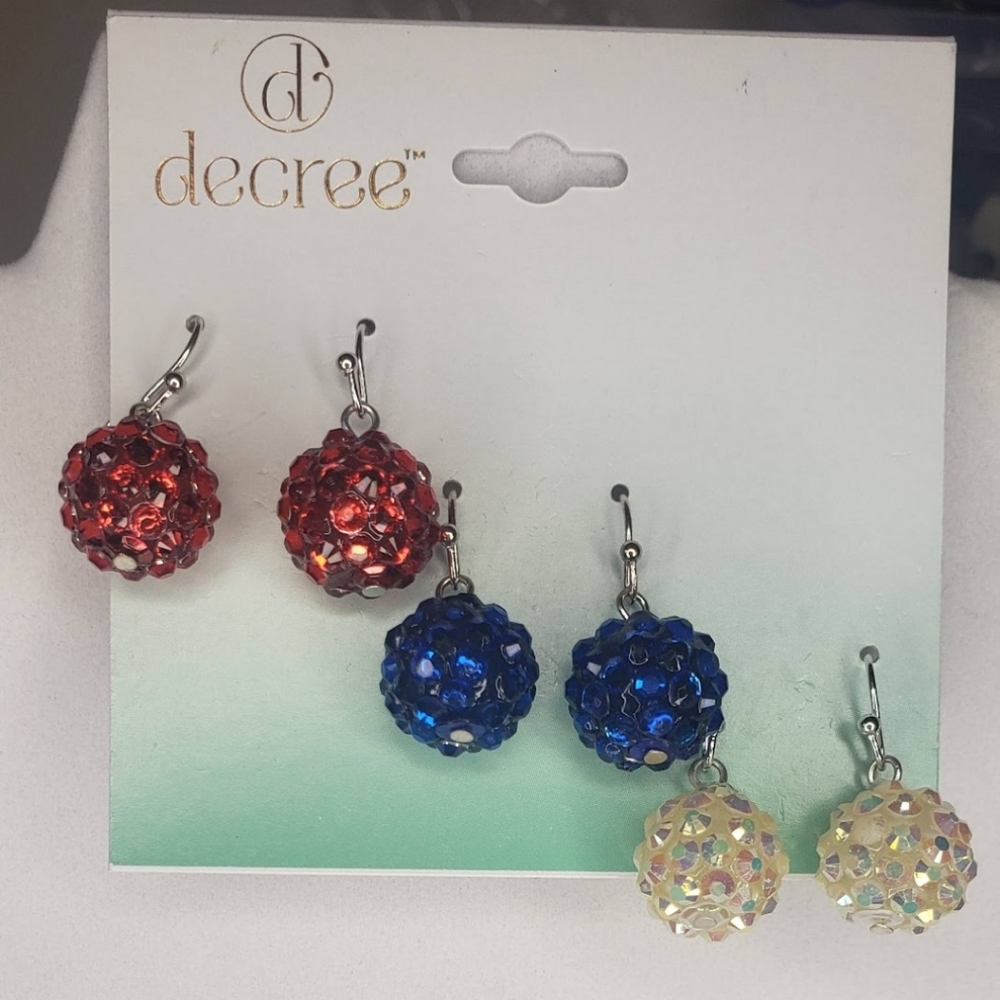 Fourth of July earrings